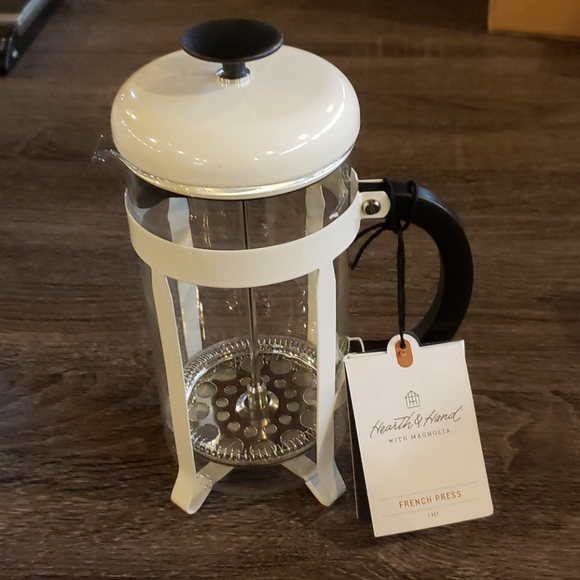 NEW! Hearth & Hand Magnolia White French Press - Picture 2 of 3